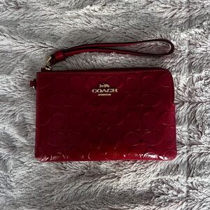 Coach Red Wristlet